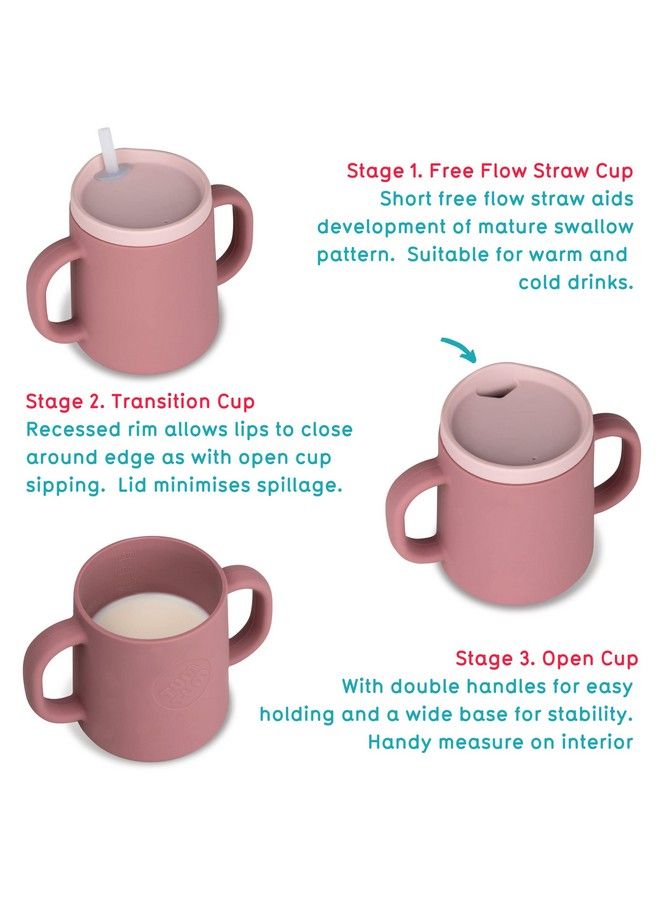 TUM TUM 3 Way Baby Trainer Cup Designed With Feeding Specialist 180Ml (Pink) - Image 3