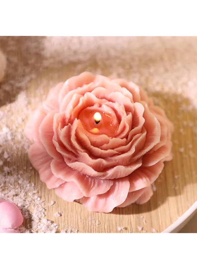 Green Tiger “Rose Candles - Elegant White Flower-Shaped Scented Candles in Organic Soy Wax | Perfect Valentine's Day Gift for Women | Minimalist Home Decor Delight” - Image 5