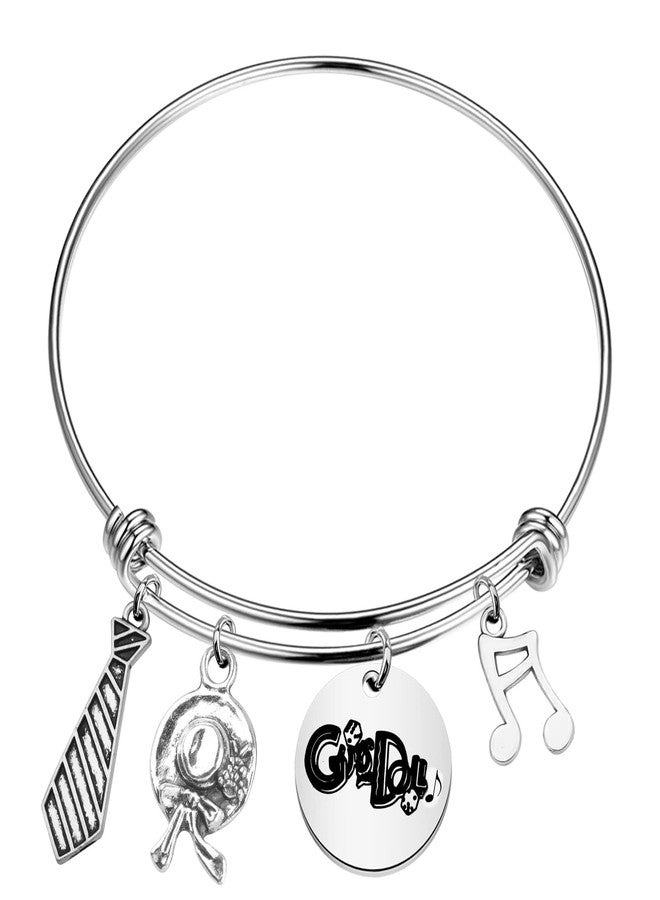FAADBUK Musical Inspired Charm Bracelet Musical Fans Gift Opening Night Gift (Guys Bracelet) - Image 1