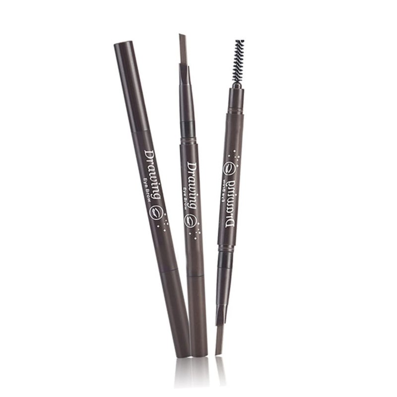 DOITOOL 1piece Eyebrow Pencil and Brush Set Auto-rotating Design for Precise Eyebrow Makeup Application Portable Travel for Skin Types - Image 1