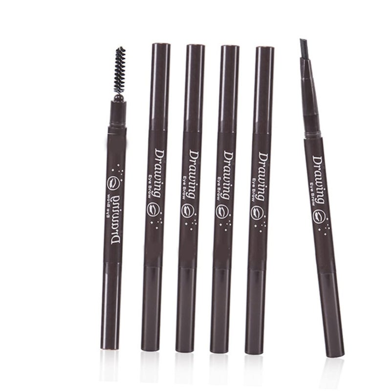 DOITOOL 1piece Eyebrow Pencil and Brush Set Auto-rotating Design for Precise Eyebrow Makeup Application Portable Travel for Skin Types - Image 5
