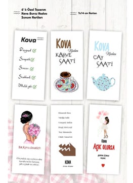 HSN Horoscope Coffee Presentation Cards 6 Motto Cards 7 x 14 cm 