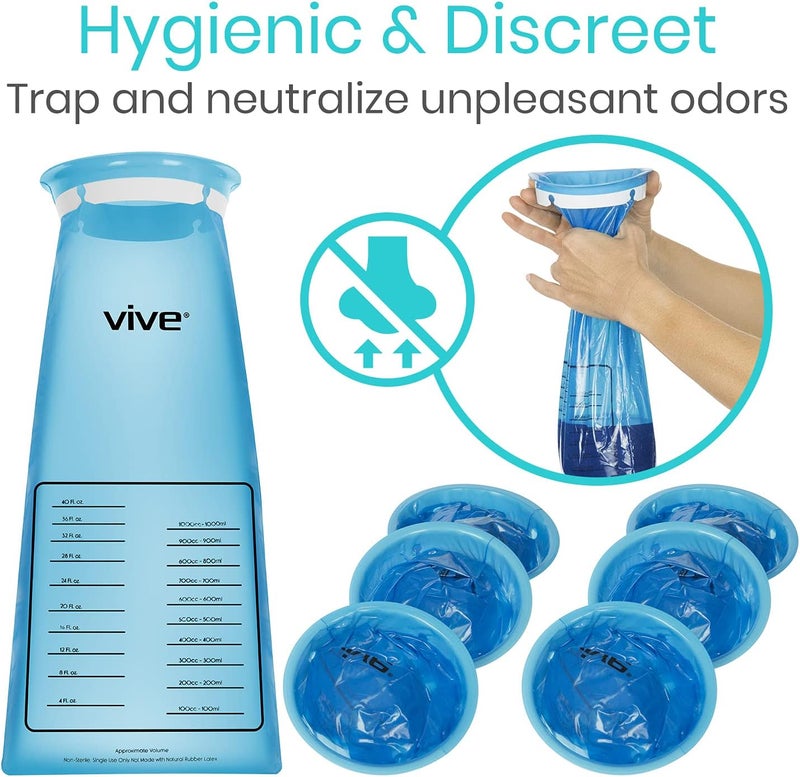 Vive Vomit Bags Disposable 24 Pack Emesis Bags 1000ml Barf Throw Up Puke Bags for Car Leak Resistant Portable Nausea Bags for Travel Motion Morning Sickness Kids Adults Pregnant Women - Image 4