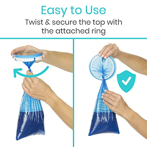 Vive Vomit Bags Disposable 24 Pack Emesis Bags 1000ml Barf Throw Up Puke Bags for Car Leak Resistant Portable Nausea Bags for Travel Motion Morning Sickness Kids Adults Pregnant Women - Image 3