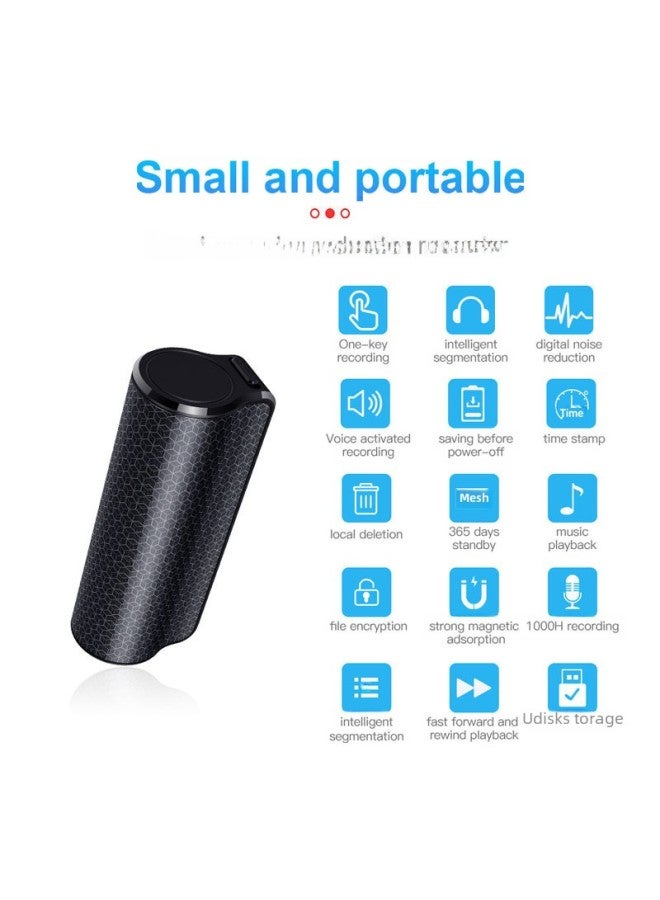 Q70 Smart Voice Control Recorder Strong Magnetic Attraction Long Battery Life 500 Hours Digital Computer Recording Device-Color:English-Black-Capacity:256GB - Image 2