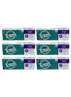 Tom's of Maine معجون أسنان تومز أوف ماين الطبيعي المضاد للتسوس بنكهة النعناع مع الفلورايد، 4 أونصة (6 لكل علبة).  - Image 2