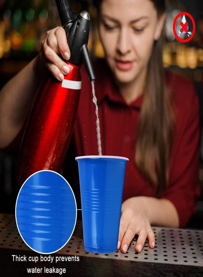 تيكلز مجموعة تيكلز من 40 كوبًا، أكواب بيرة بونغ مع مجموعة كرات بينغ بونغ مجانية، أكواب شرب سهلة الإمساك وقابلة لإعادة الاستخدام للحفلات، مناسبة للشاي المثلج، والبانش، والكوكتيل، وألعاب الأزواج والسيدات (اللون: أحمر وأزرق، الحجم: 475 مل). - Image 5