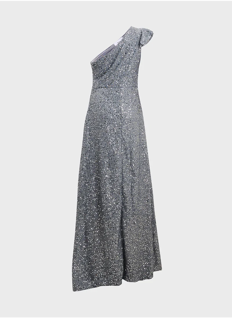 ايلا ليمتد اديشن One Shoulder Shimmer Dress