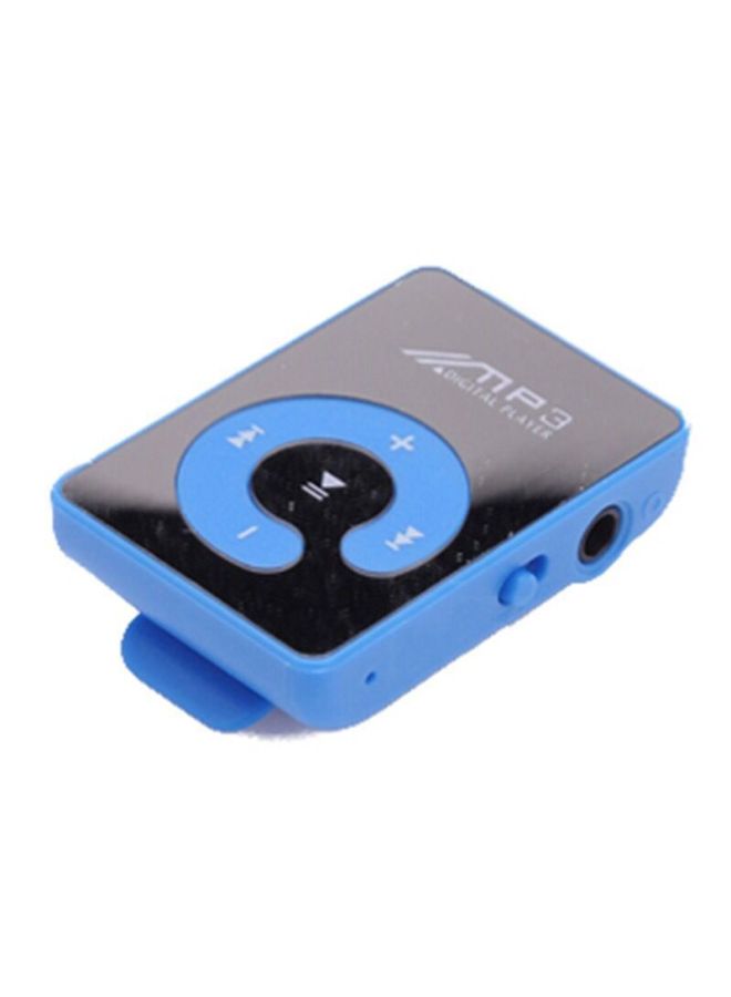 Direct Supply Clip MP3 Card Clip MP3 No Screen C Key With Memory Mirror C Key Wholesale-Body Color:Blue-Memory Capacity:Single Charging Cable [without Machine]