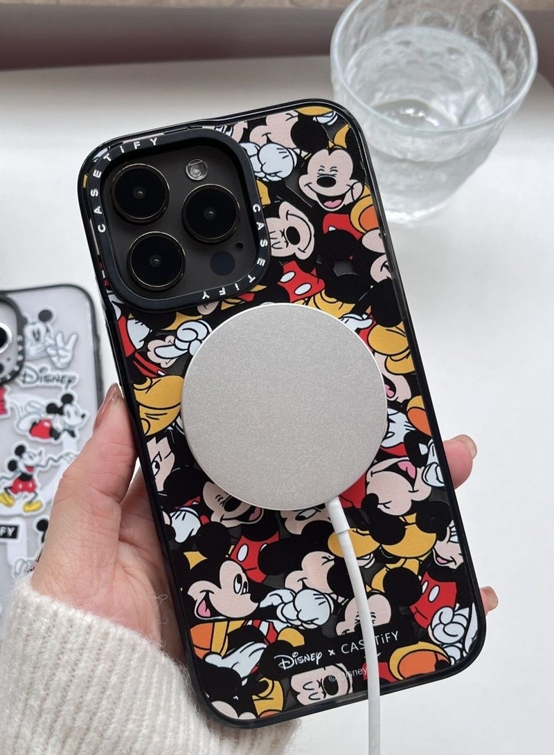 Casetify For iPhone 14 Pro Case Mickey Mania Case Magnetic Magsafe MagFit Anti-Yellowing Technology Cover - Image 2