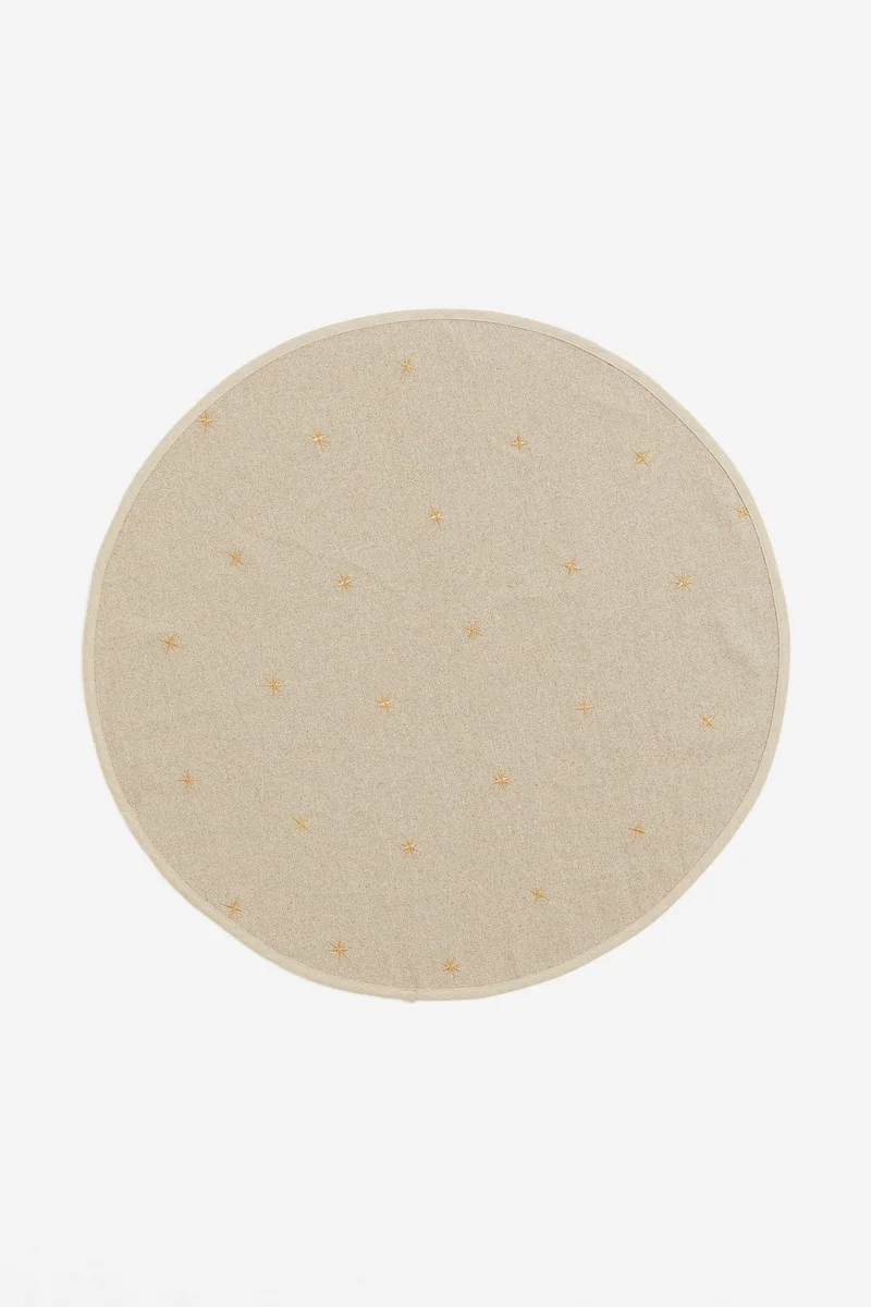 H&M Linen-blend Christmas tree mat