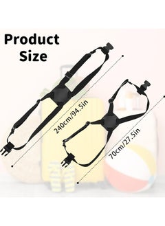 Oasisgalore High Elastic Luggage Strap, Hands-Free Bungee for Suitcases and Bags  - Image 2
