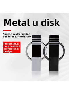 Generic U Disk 32G High-speed Metal 64G Gift Lettering Large Capacity Mobile Phone Computer Car USB Creative USB-Color:Gold-Capacity:32GB  - Image 3