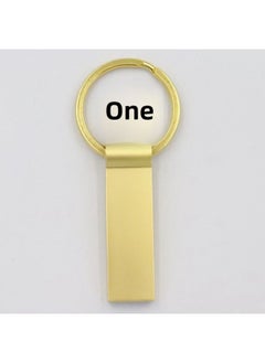 Generic U Disk 32G High-speed Metal 64G Gift Lettering Large Capacity Mobile Phone Computer Car USB Creative USB-Color:Gold-Capacity:32GB  - Image 1
