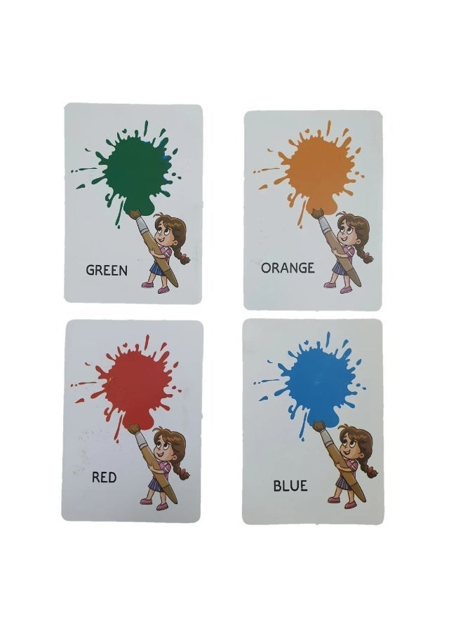Actions, Opposite Words & Colors Big 24 Flash Cards Set - Image 1