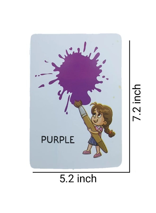 Actions, Opposite Words & Colors Big 24 Flash Cards Set - Image 2