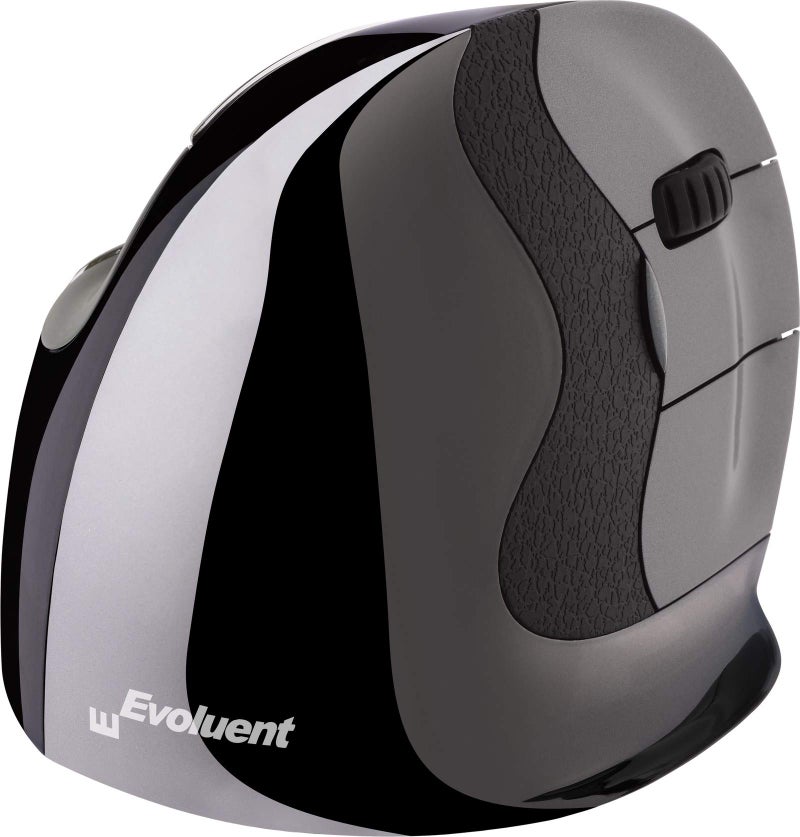 Evoluent â€“ Inventor of The Vertical Mouse â€“ VMDLW Ergonomic Vertical Mouse Right Hand Large USB Wireless, Sculpted for Comfort, Reduces Wrist Strain, 4 Speeds, 6 Customizable Buttons in Windows - Image 1