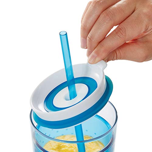 Zoku Travel Tumbler with Straw Sipper Water Bottle for Adults & Girls | Reusable Straw Bottle for Office, Gym, or Travel | BPA-Free, Leak-Proof - Image 3