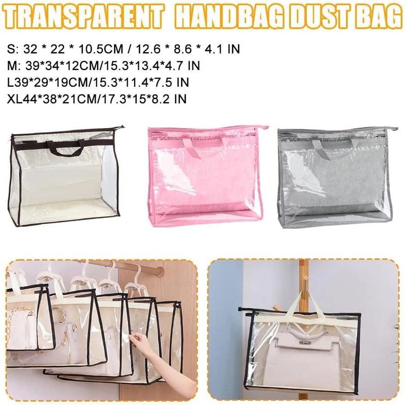 cheekyglo HndBag Storge Orgnizer Dust Bags Purses HndBags Dust Cover Closet Clear Bag Closet Bag Storge Protector Orgnizers Purse- - Image 3