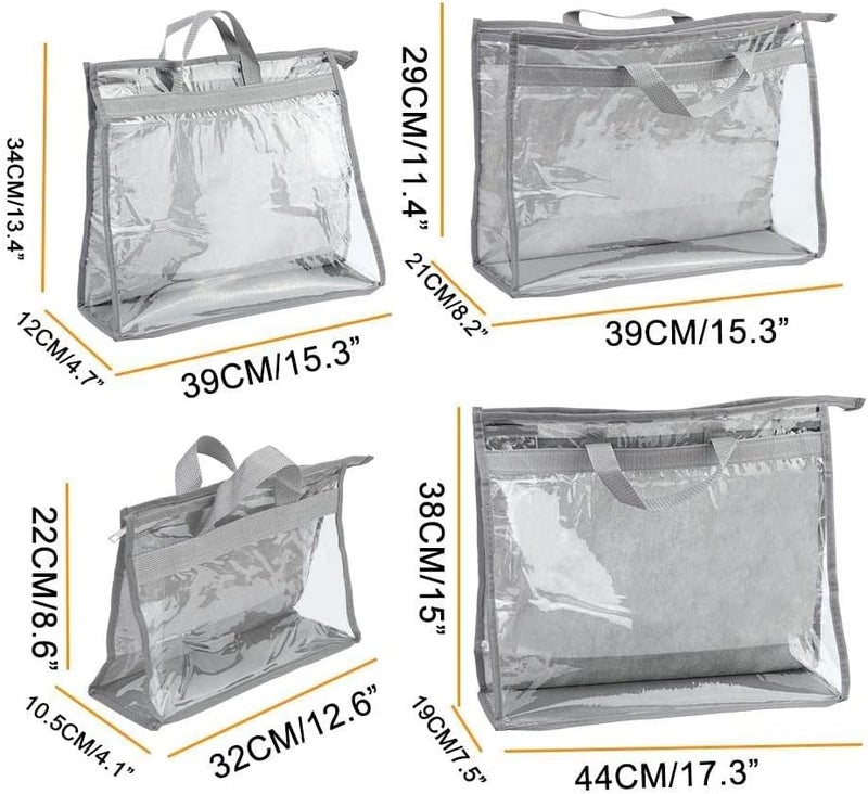 cheekyglo HndBag Storge Orgnizer Dust Bags Purses HndBags Dust Cover Closet Clear Bag Closet Bag Storge Protector Orgnizers Purse- - Image 2