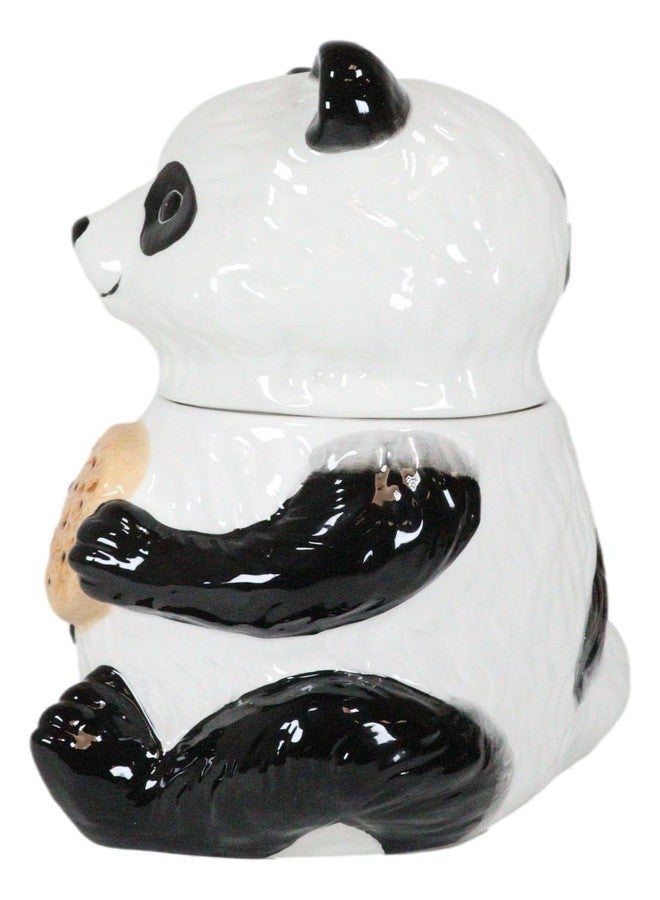 Ebros Gift The Kung Fu Dragon Warrior Giant Panda Ceramic Cookie Jar Container 9.5" Tall Collectible Kitchen Hosting Dining Accessory Cute Panda Bear Figurine - Image 4