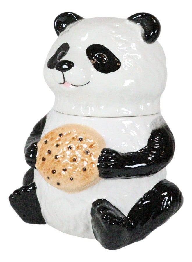 Ebros Gift The Kung Fu Dragon Warrior Giant Panda Ceramic Cookie Jar Container 9.5" Tall Collectible Kitchen Hosting Dining Accessory Cute Panda Bear Figurine - Image 3