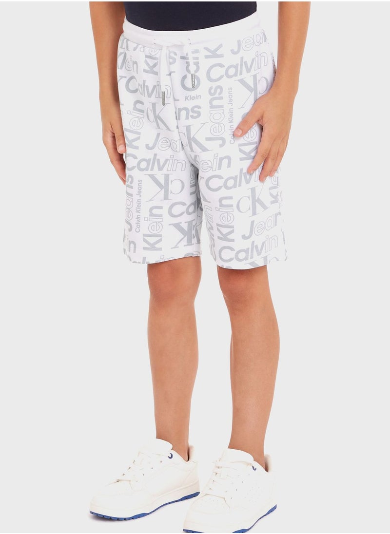 Calvin Klein Jeans - Youth All Over Print Shorts - Image 1