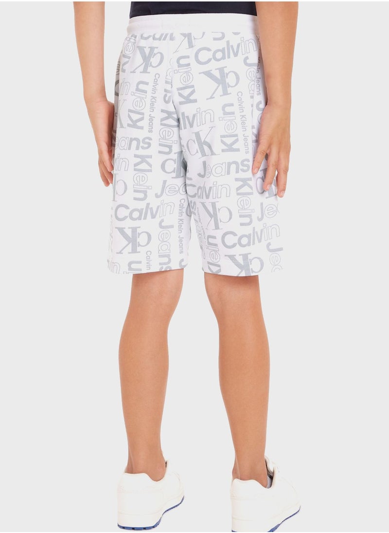 Calvin Klein Jeans - Youth All Over Print Shorts - Image 1