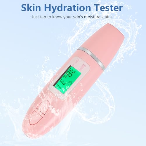 Semme Skin Hydration Tester, Analyzer Machine Professional, Digital Skin Oil Sensor, Analyzer Tester Water Oil Monitor LCD Display Monitoring Meter for Face and Body - Image 3