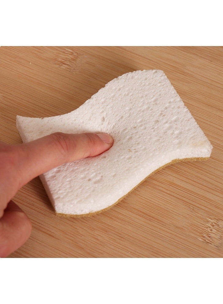 12Pcs Cleaning Sponges, Sisal Pulp Sponge Cleaning Pads, Double-Sided Scrubber For Washing Pots Pans Dishes, Oil-Absorbing Coconut Fiber Cleaning Sponge, Household Kitchen Heavy-Duty Cleaning Cloth, 7x11cm - Image 5