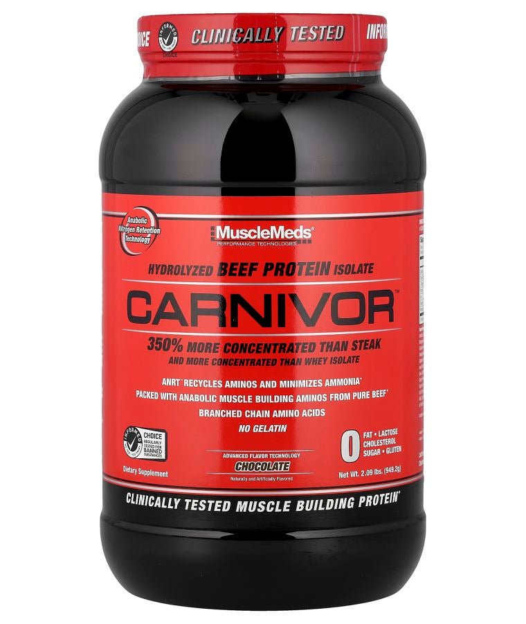 MUSCLEMEDS Carnivor™ Hydrolyzed Beef Protein Isolate Chocolate 2.09 lbs (949.2 g)