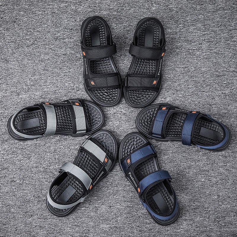 2023 Men'S Sandals Fashionable All-Match Non-Slip Wear-Resistant Beach Shoes Factory - Image 3