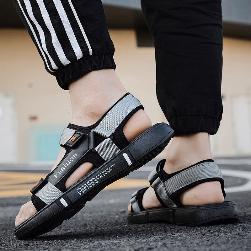 2023 Men'S Sandals Fashionable All-Match Non-Slip Wear-Resistant Beach Shoes Factory - Image 2