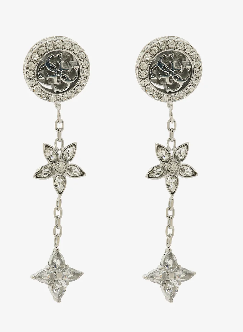 GUESS 4G Crystal Drop Earrings
