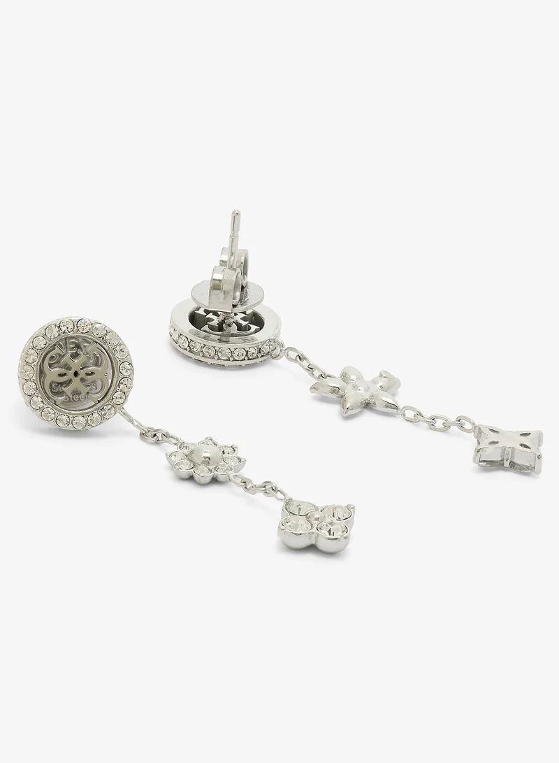 GUESS 4G Crystal Drop Earrings