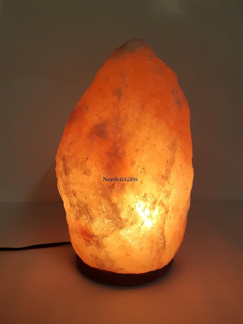 Needs&Gifts 2-3 KG Prime Quality 100% Original Himalayan Crystal Rock Salt Lamp Natural from Foothills of The Himalayas Beautifully Hand Craft Comes with Complete Electric Fitting Guaranteed - Image 3