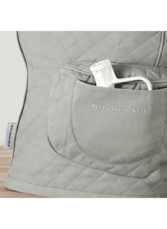 KitchenAid Quilted Fitted Tilthead Stand Mixer Cover Single Pack Grey 14.375"X18"  - Image 4