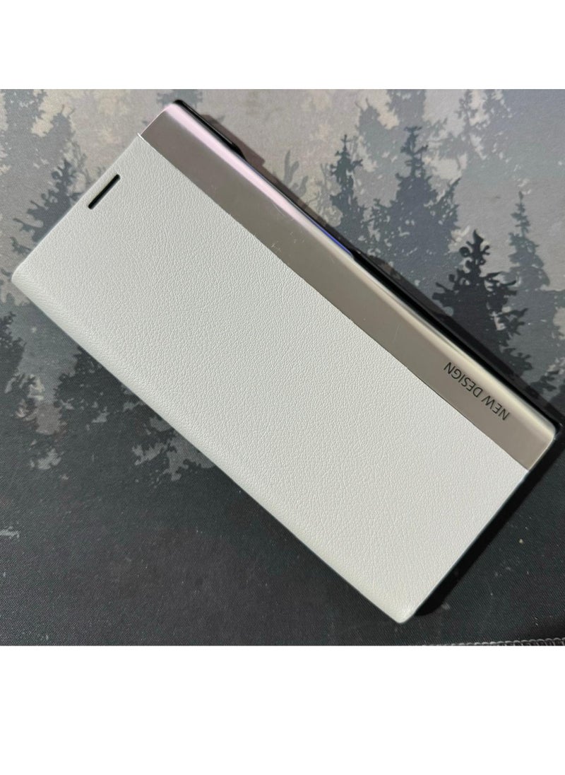 ماركة غير محددة جراب لهاتف (Samsung Galaxy S23 Ultra 5G) جراب هاتف جلدي ممتص مطلي بالكهرباء من الجانب 