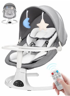 Baby Swing, Infants Electric Bouncer for Babies With Table board and Integrated Mosquito Net, 5 Sway Speeds, 3 Timer Settings, Bluetooth & Remote Control Built in lullabies For Newborn to Toddler - pzsku/Z61B65139745E205CB22DZ/45/_/1737346595/a985c5b2-cd62-4630-8678-796c6a573643