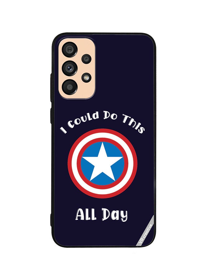 VR CREATIVE Protective Case Cover For Samsung Galaxy A53 5G Captain American Design Multicolour - Image 1