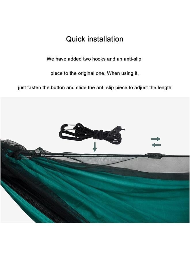 Generic Camping Hammock - Lightweight Double Hammock, Portable Hammocks for Indoor, Outdoor, Hiking, Camping, Backpacking, Travel, Backyard, Beach（Dark Green）  - Image 5