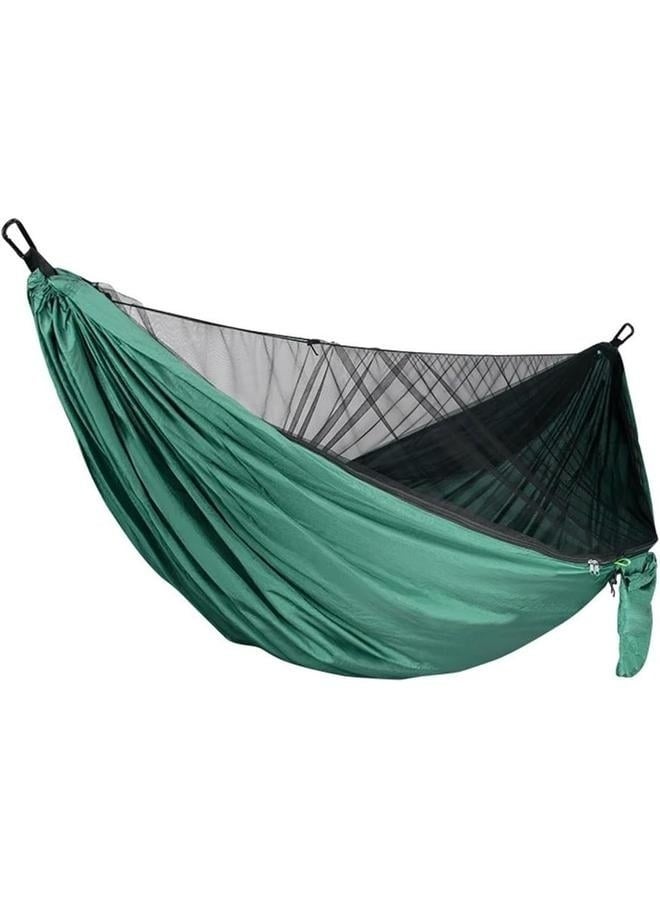 Generic Camping Hammock - Lightweight Double Hammock, Portable Hammocks for Indoor, Outdoor, Hiking, Camping, Backpacking, Travel, Backyard, Beach（Dark Green）  - Image 4