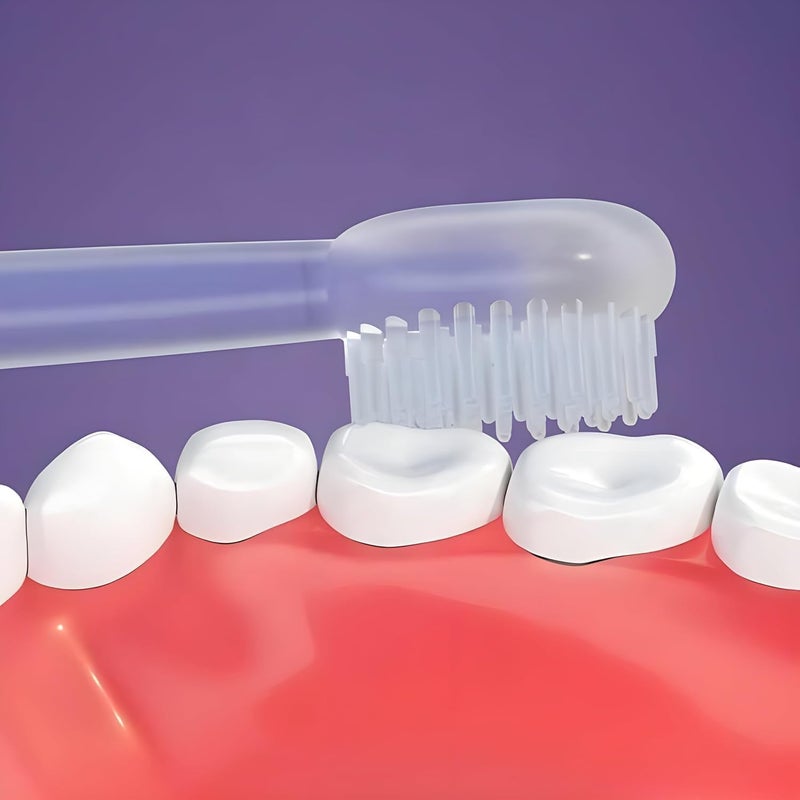 MATSON 3 Pack Silicone Toddler Toothbrushes 0 to 18 Months, Baby Tongue Cleaner + U-Shaped ToothScrubber + First Toothbrush Teething, Gum Oral Cleaner - Image 5