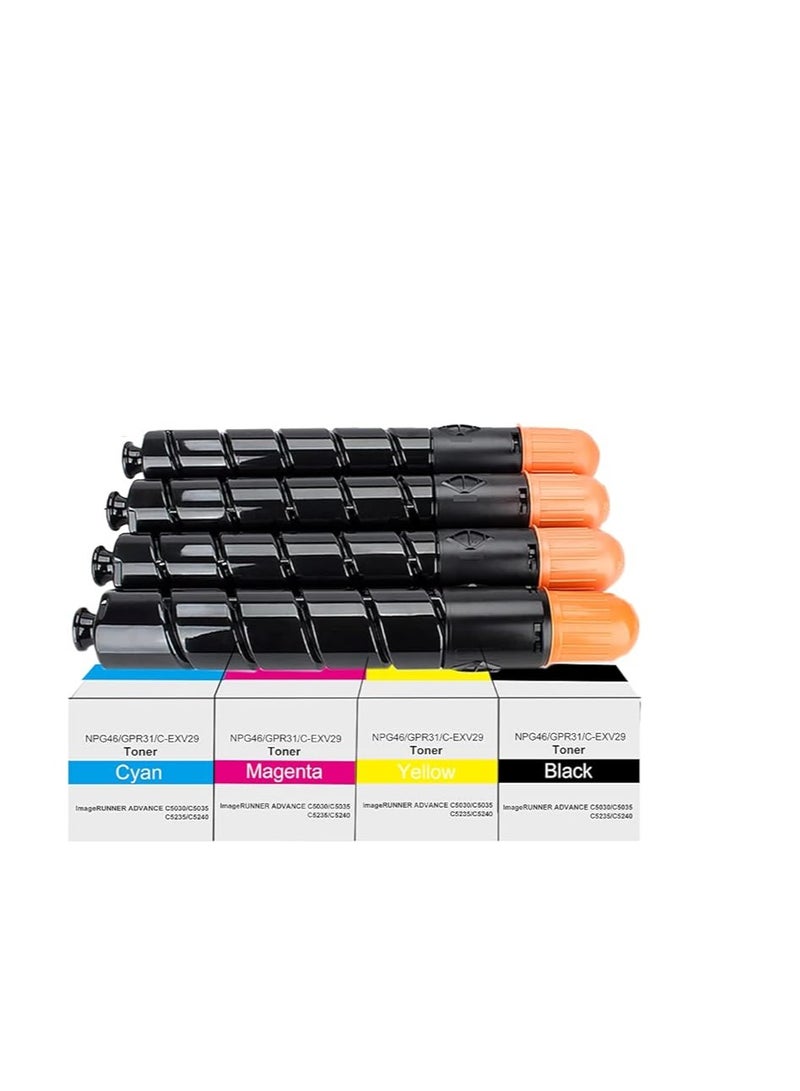 Terabyte IR C5030,5035,5235,5240(4 Color Complete Set) - Canon C-EXV29/NPG46/GPR31 Compatible Toner For Canon - Image 1
