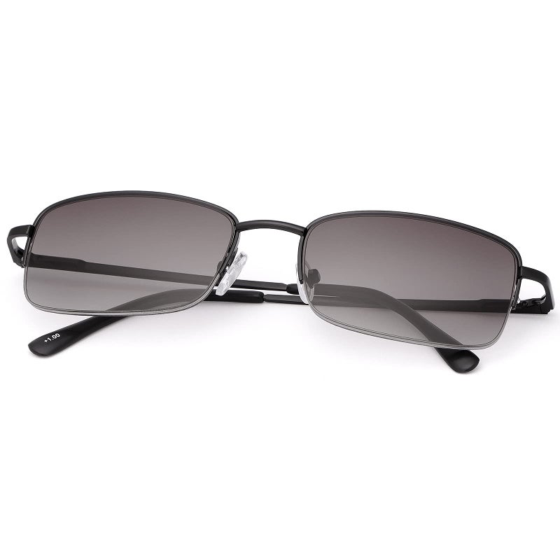 MIRYEA Full Lens Reading Glasses Spring Hinge UV Protection Sunglasses Blue Light Blocking Sun Readers for Men Women Outdoor Driving Safety Eyeglasses Anti Glare Tinted Shades Eyewear Not Bifocals - Image 3