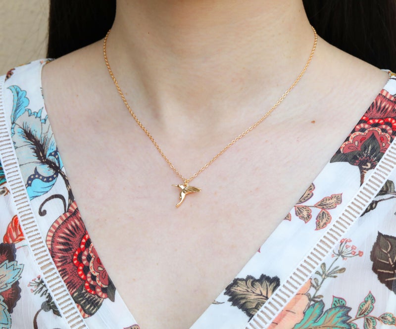 Baydurcan Hummingbird Gifts For Women Gold Hummingbird Necklace (Hummingbird) - Image 4