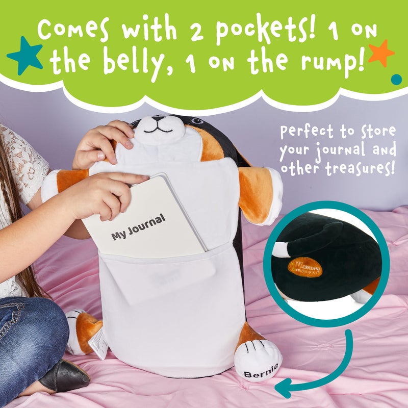 MEMORY MATES MEMORY MATES Bernie The Bernese Dog Memory Foam Pillow Plush 15  Stuffed Animal  - Image 5