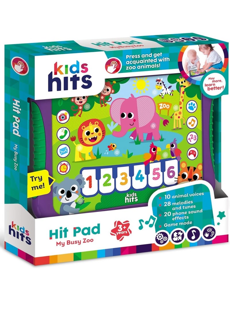 Kids hits - Kids hits Busy Zoo Hitpad Music and Sound Game Board toy - Image 1