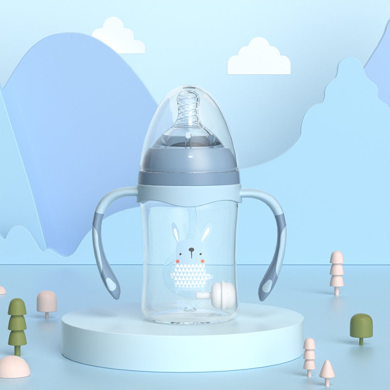Newborn Bottle Baby Anti-Flatulence Maternal And Infant Products Sealed Cover Imitation Breast Milk Real Sense Break Resistant Weaning Artifact - Image 1
