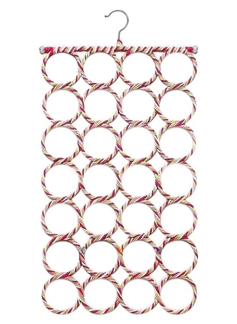 Multi-colored scarf hanger